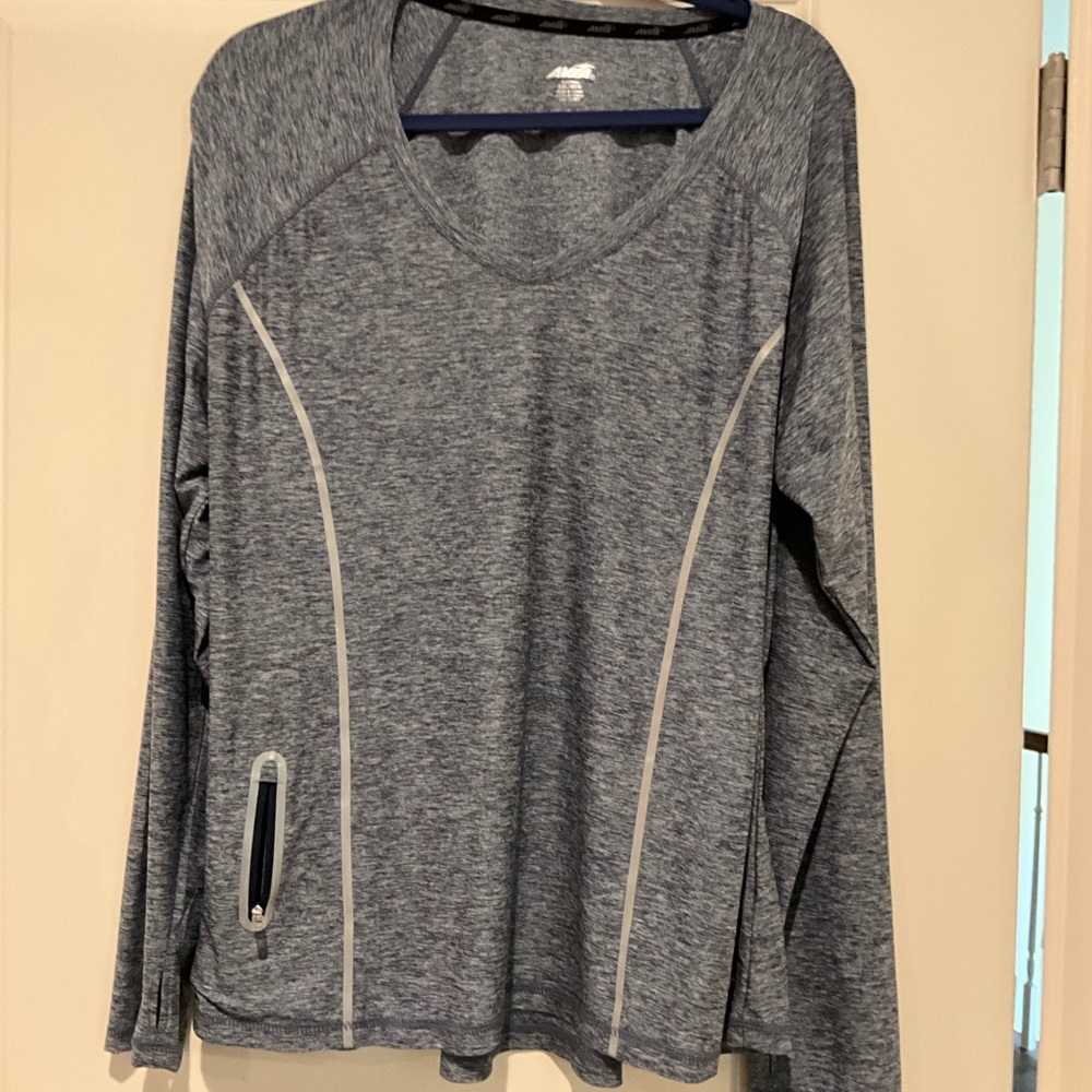 Avia Blue Heather Long Sleeve Top